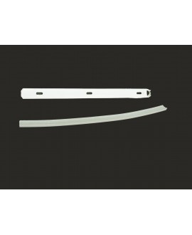 Ambidextrous rubber / aluminum profile for front bumper art. 1509