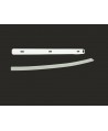 Ambidextrous rubber / aluminum profile for front bumper art. 1509