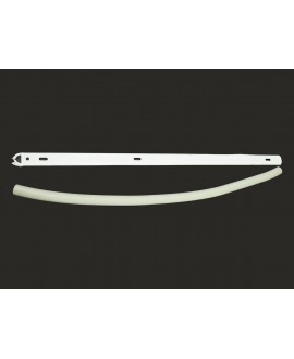 Ambidextrous rubber / aluminum profile for rear bumper art. 1510
