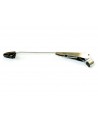 Chrome wiper arm with clip (x1)