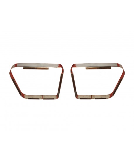 1470 Coppia cornici cromate per distanziali fari posteriori