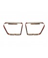 Pair of chrome frames for rear headlight spacers