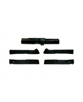 Black plastic KIT front / rear door panels and dashboard 2cv
