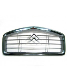 Plastic grille with chromed edge