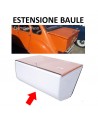 Estensione baule in fibra di vetro color bianco