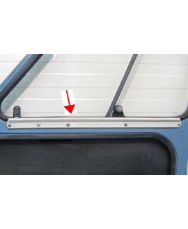 Pair of plastic guides for sliding glass front doors