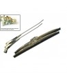 Kit spazzole (2pz, cm27/28) e braccetti (2pz, cm26/27) tergicristallo Dyane