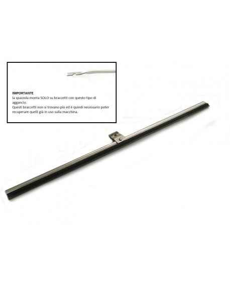 Spazzola tergicristallo cromata Dyane cm 28 (1 pezzo)