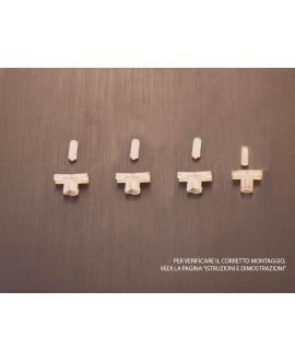 Staple kit for 1 Dyane door profile (tot 4 pcs: a single door)