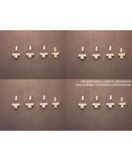Kit of 16 staples for 4 Dyane door profiles (tot 16 pieces: all 4 doors)