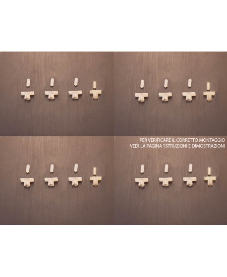 Kit of 16 staples for 4 Dyane door profiles (tot 16 pieces: all 4 doors)