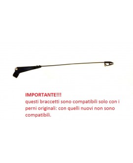 Braccetto tergicristallo nero (x1)