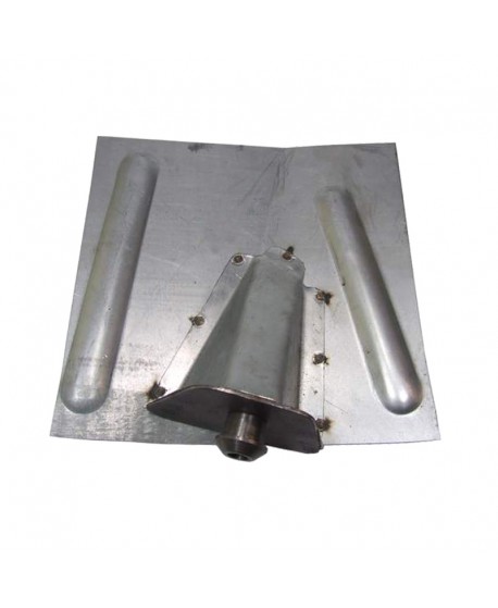 Lamiera di riparazione supporto tampone posteriore destra 2CV anni 50 / AMI6-8