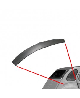 Repair plate between rear fender and third glass 2CV right