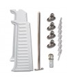 Montante sinistro completo (plastica montante 3514sx + ganci 3404 + 3559 + cinghia 3313 o 3314)