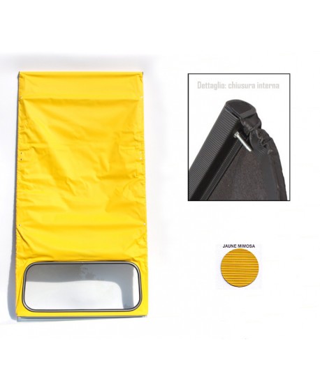 Capote 2CV yellow mimosa internal closure