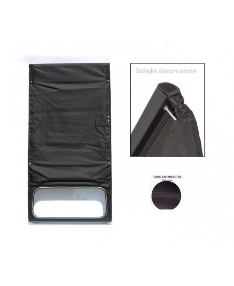 Capote 2CV anthracite gray (small row) internal closure