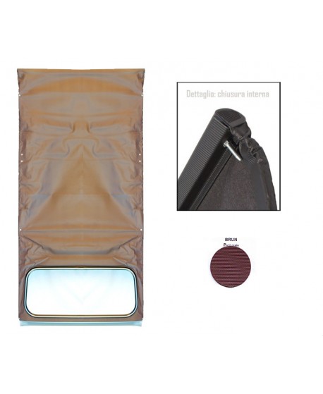 Capote 2CV brown (small row) internal closure