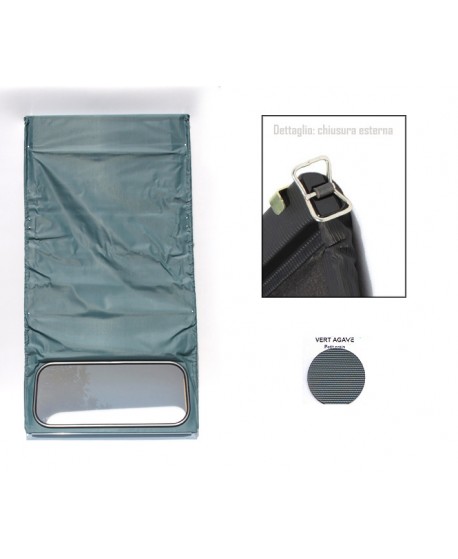 Capote 2CV agave green (small row) external closure