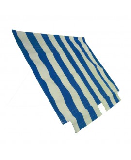Convertible top awning with white-blue stripes 2CV for internal closure prod. NPM