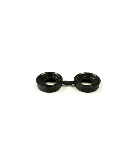 Flat valve stem rubber