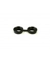 Flat valve stem rubber