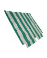 Convertible top awning white-green lines 2CV for external closure (front bar fixing included) prod. NPM