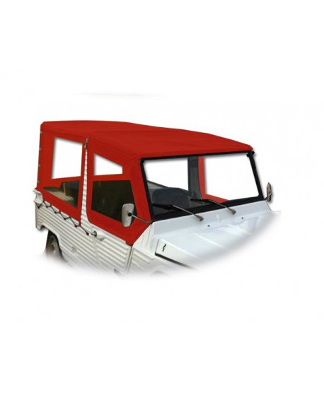 Kit  teli capote (6 pezzi + copriruota scorta+elastici) rossa