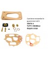 Dual body carburettor overhaul kit for all models