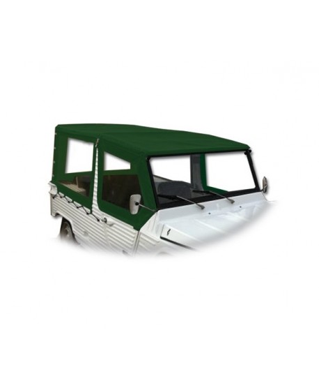 Convertible top cover kit (6 pieces + spare wheel cover + elastics) military green