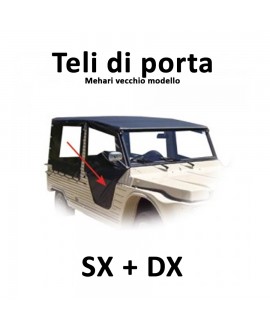 Complete door sheets kit (total) left + right for old model Mehari