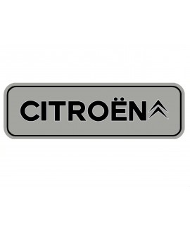 Citroen sticker with silver background