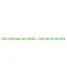 Adesivo "ceci n'est pas" - corsivo verde su fondo trasparente