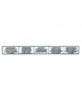 Oil change windshield sticker (from 09/1984 onwards)