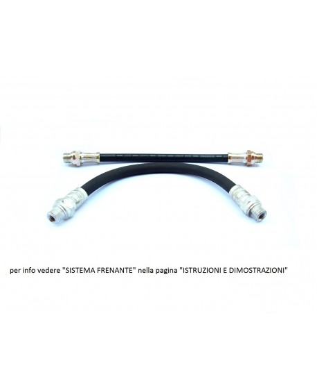 Flexible brake hose on 9mm arm, assembly up to 1970