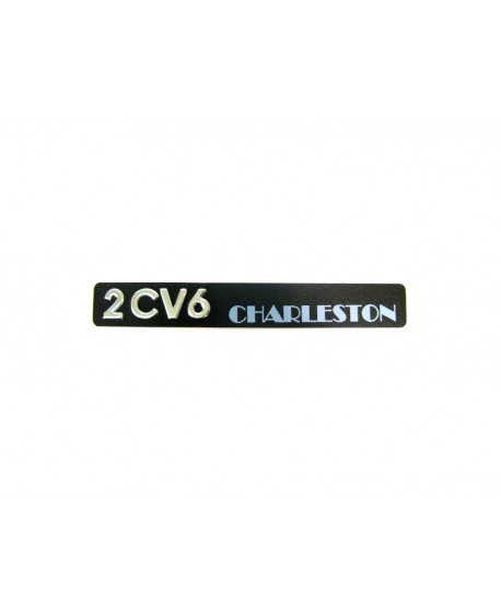 "2cv 6 charleston" monogram (metal base in relief)