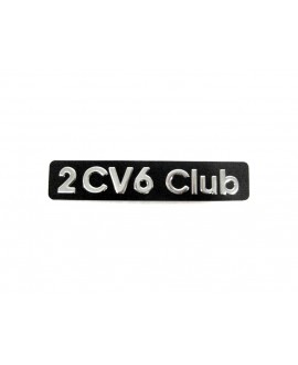 2cv 6 club monogram (embossed metal base)