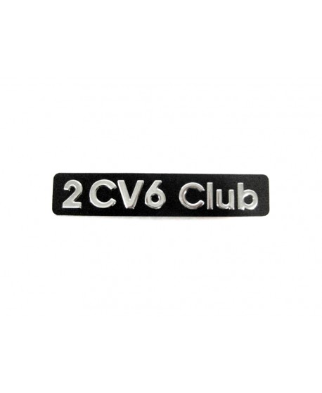 2cv 6 club monogram (embossed metal base)