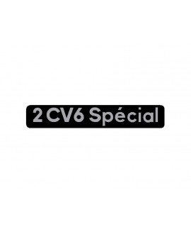 Sticker "2cv 6 special" black background