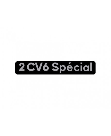 Sticker "2cv 6 special" black background