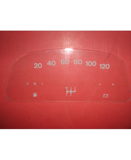 2cv4 printed kilometer slide - Charleston (12V Veglia full scale 120 KM / h)