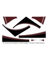 stickers kit Decals burgundy / black charleston 2nd series (09/1985 onwards)