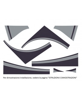 Stickers Kit Decals dark gray / gray charleston 2nd series (09/1985 onwards)