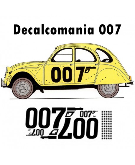 2cv Decals kit "007"