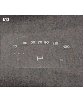 2CV printed kilometer slide (12V Jaeger stairlift 130 KM / h)