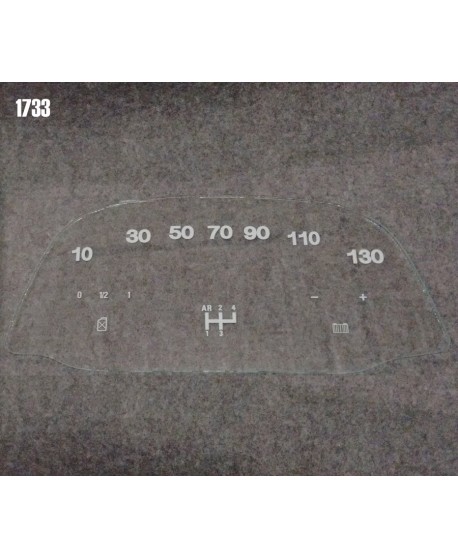 2CV printed kilometer slide (12V Jaeger stairlift 130 KM / h)