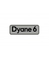 Sticker "Dyane 6" silver background