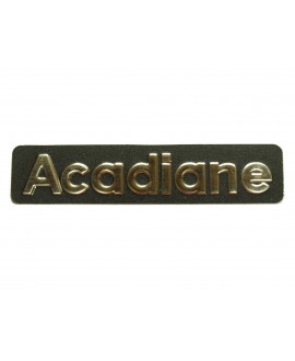 Acadiane monogram (metal base in relief)