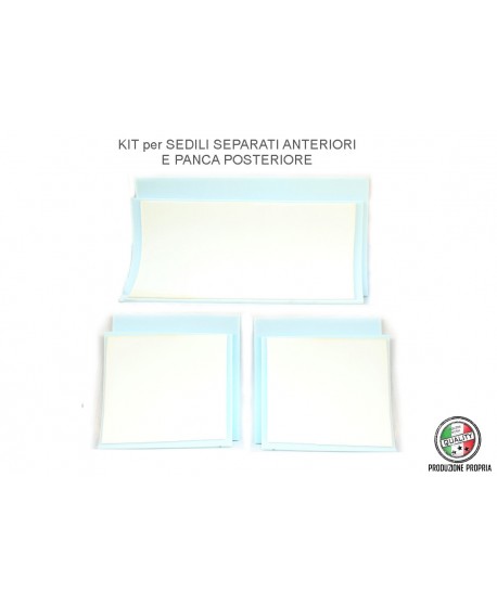 Foam padding kit for front seats + rear bench (MEDIUM DENSITY FOAM 2CM + OTHER LIGHTER LAYER)