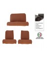 Kit rivestimenti ant.+post. Skai marrone areato chiusi lateralmente (angolo retto) finitura bordo originale